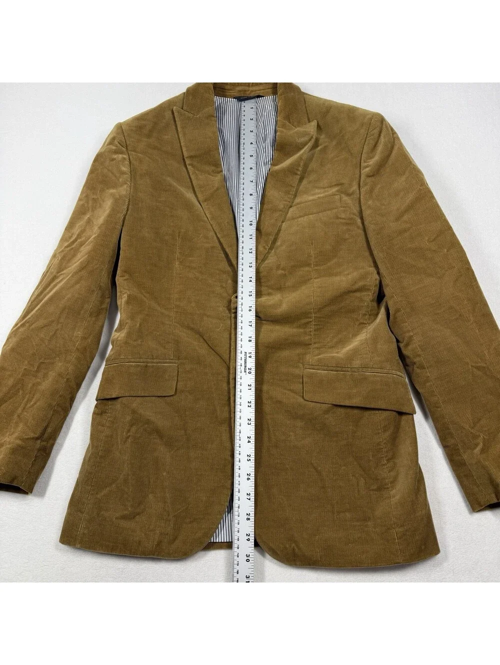 Banana Republic Blazer Mens 38R Corduroy Jacket Sport Coat Duca Visconti Brown